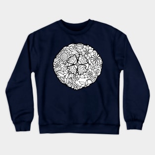 Zentangle flower Crewneck Sweatshirt